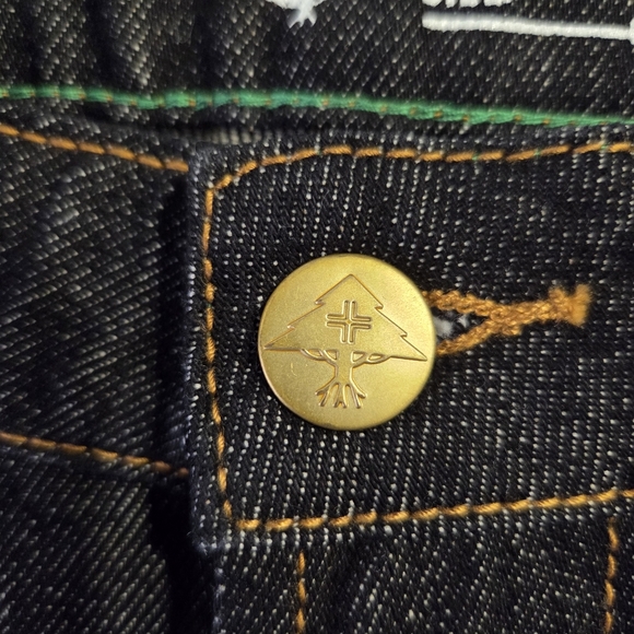 LRG True Straight Raw Black Heavy Denim Jeans Sz W28 Men’s 1947 Style Streetwear - Picture 5 of 7